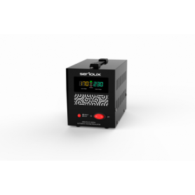 Stabilizator de tensiune Serioux Relay 101-2000VA, putere 2000VA/1200W, tip releu, transformator toroidal, interval tensiune int