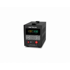Stabilizator de tensiune Serioux Relay 101-1000VA, putere 1000VA/600W, tip releu, transformator toroidal, interval tensiune intr