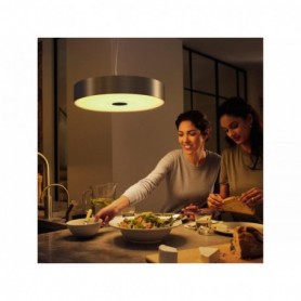 Pendul LED Philips Hue Fair, Bluetooth, 25W, 2900 lm, lumina alba (2200-6500K), IP20, 44.4cm, Metal, Negru, Intrerupator cu vari