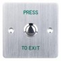 Buton de iesire ND-EB26, Iesire contact: NO/NC, material: otel inoxidabil, montare incastrata, dimensiuni: 86x25x86mm