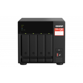 NAS QNAP 473A 4-Bay, CPU AMD Ryzen V1000 series V1500B 4C/8T 2.2 GHz, RAM 8GB (1x 8GB) DDR4 (2 x SODIMM slots, max. 64GB total, 